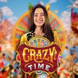 Crazy Time logo by Evolution at Betamo CasinoCrazy Time